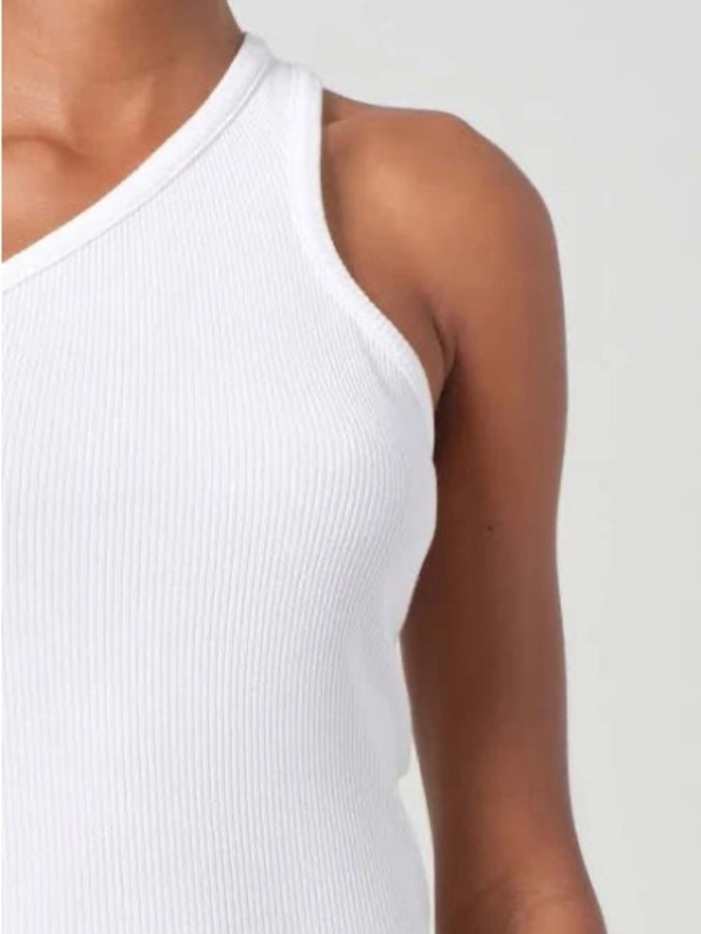 Agolde Verika One-Shoulder Ribbed Tank - Picture 3 of 3